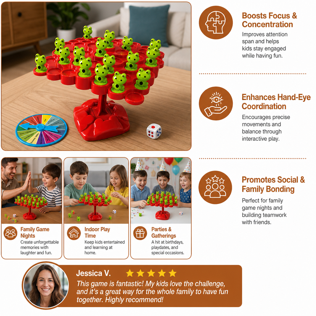 Frog Balance Board – Skill-Building Family Game