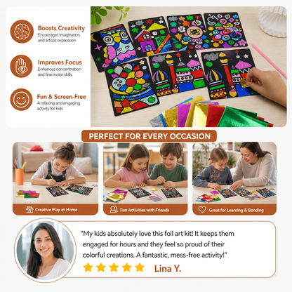 DIY Foil Art Craft Kit for Kids