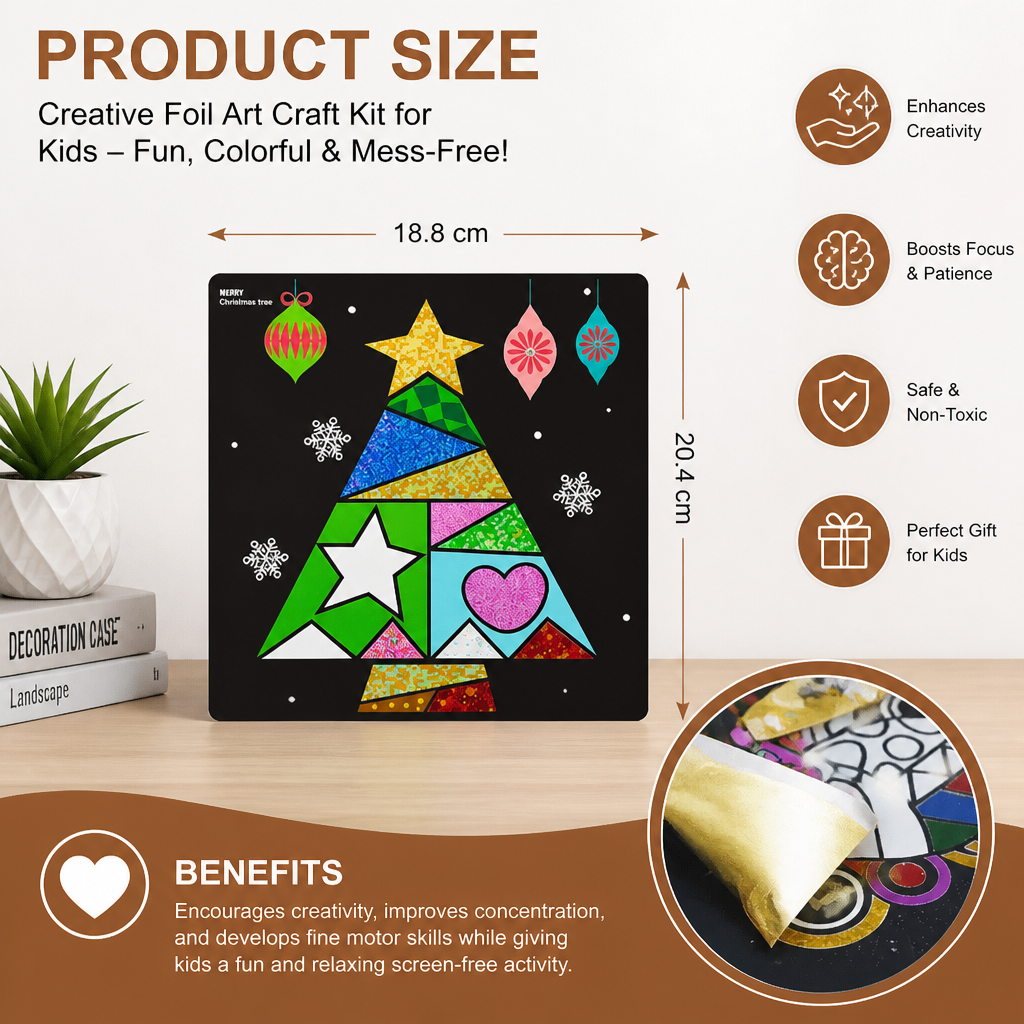 DIY Foil Art Craft Kit for Kids