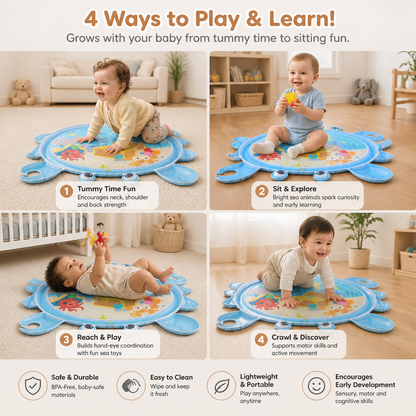 2in1 Interactive Tummy Time Toy & Play Mat
