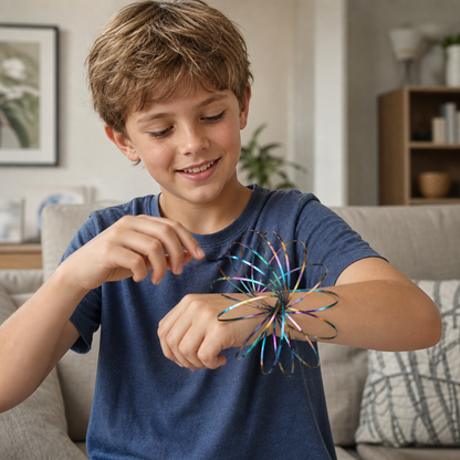 Geometric Spring Fidget Toy – Sensory Stress Relief Sculpture