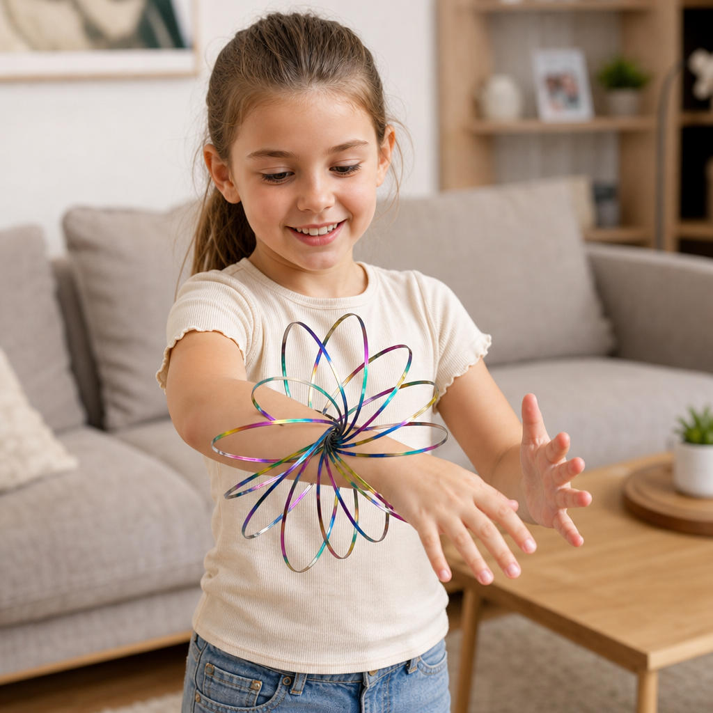 Geometric Spring Fidget Toy – Sensory Stress Relief Sculpture