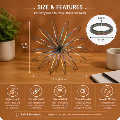 Geometric Spring Fidget Toy – Sensory Stress Relief Sculpture