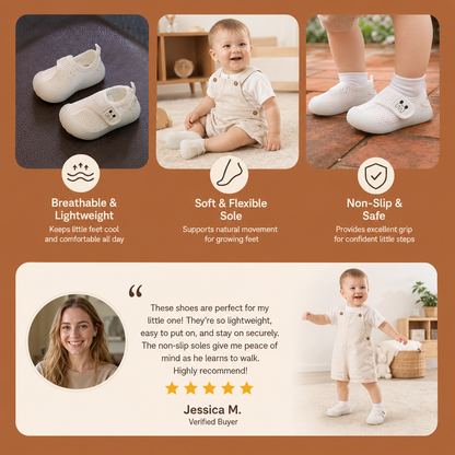 Comfortable Baby Shoes with Soft, Non-Slip Soles