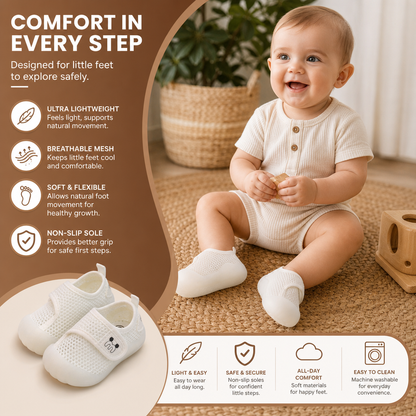 Comfortable Baby Shoes with Soft, Non-Slip Soles