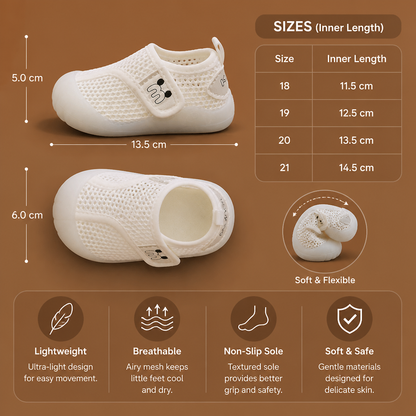 Comfortable Baby Shoes with Soft, Non-Slip Soles