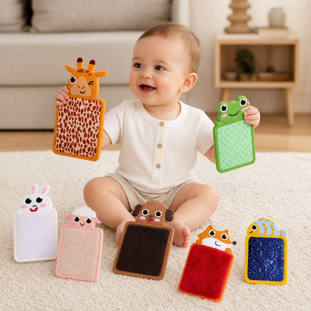 Tactile Animal Cushions (Set of 8)