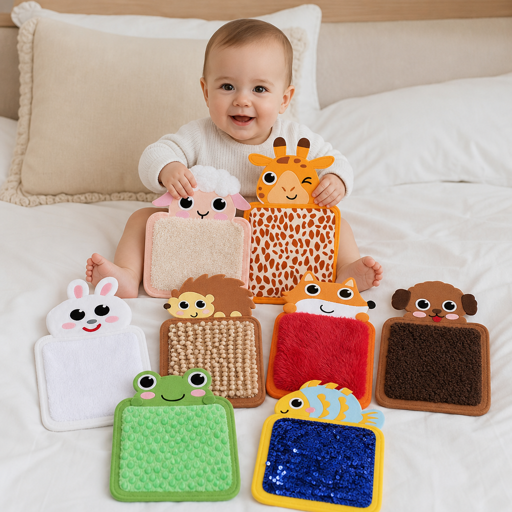 Tactile Animal Cushions (Set of 8)