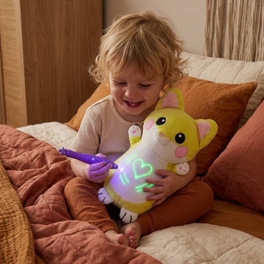 Magic Plush with Glow Drawing Pen – Interactive Light-Up Cuddly Toy for Kids
