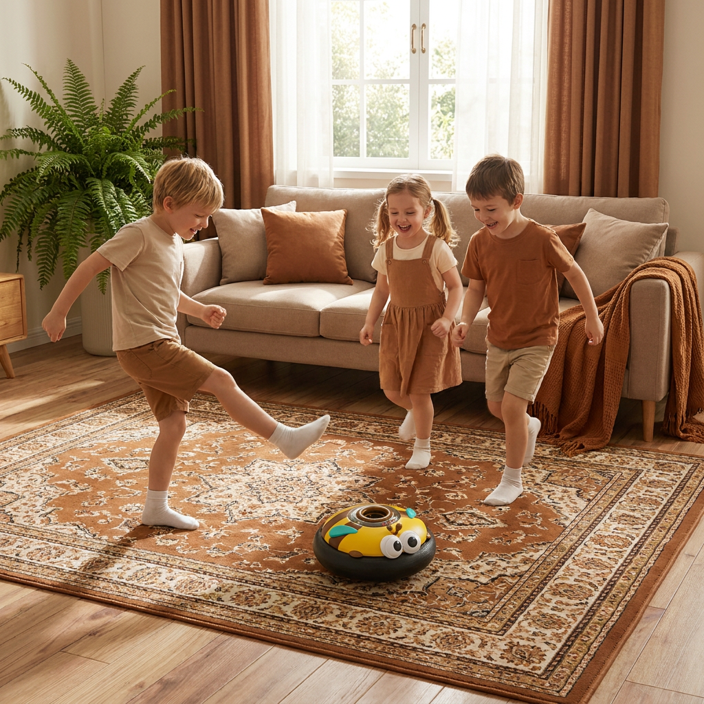 Cute Floating Air Soccer Ball with Soft Foam Bumper