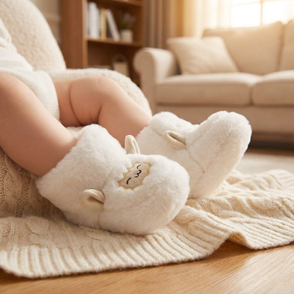 Warm & Cozy Fleece-Lined Baby Booties with Soft Non-Slip Soles