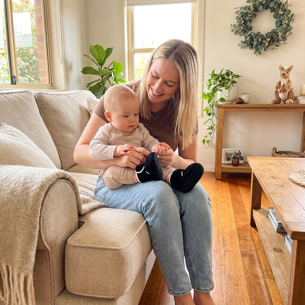 Warm & Cozy Plush Baby Booties with Soft, Non-Slip Soles