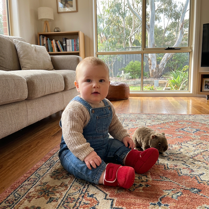 Warm & Cozy Plush Baby Booties with Soft, Non-Slip Soles