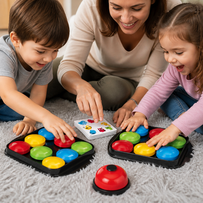 Educational Color Pattern Match Family Bell Game