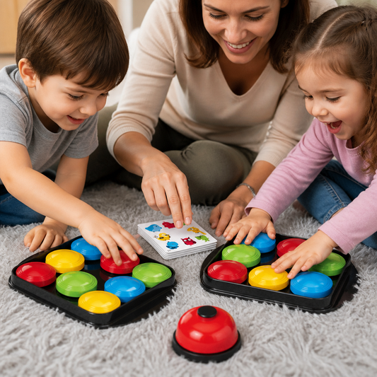 Educational Color Pattern Match Family Bell Game