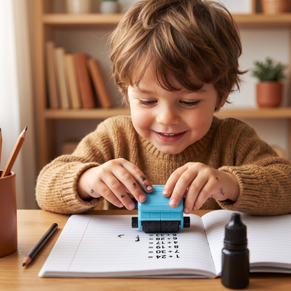 4-in-1 Math Roller Stamp – Addition, Subtraction, Multiplication & Division Practice