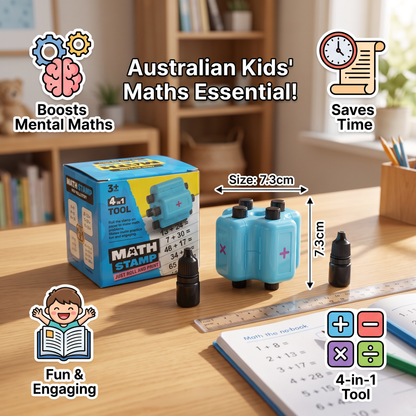 4-in-1 Math Roller Stamp – Addition, Subtraction, Multiplication & Division Practice