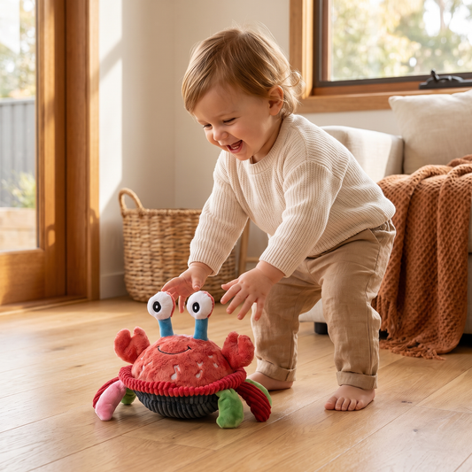 Interactive Musical Crab with Voice Function – Moving Educational Toy for Babies