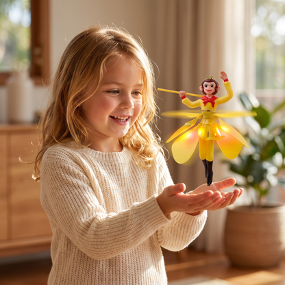 Interactive Flying Monkey Toy with Motion Sensor & LED Lights