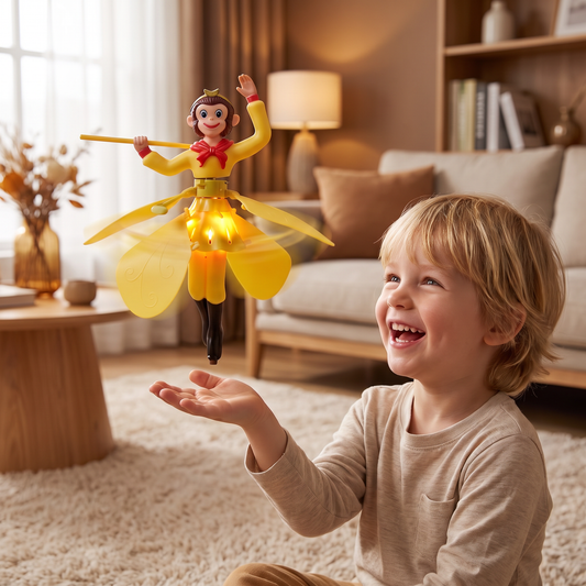 Interactive Flying Monkey Toy with Motion Sensor & LED Lights