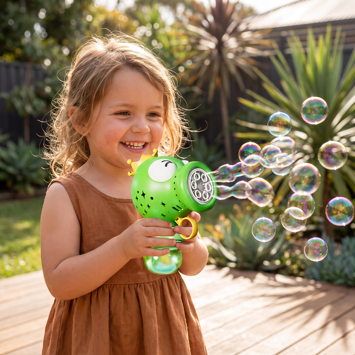 Cute Automatic Bubble Machine – Electric Bubble Blower for Kids