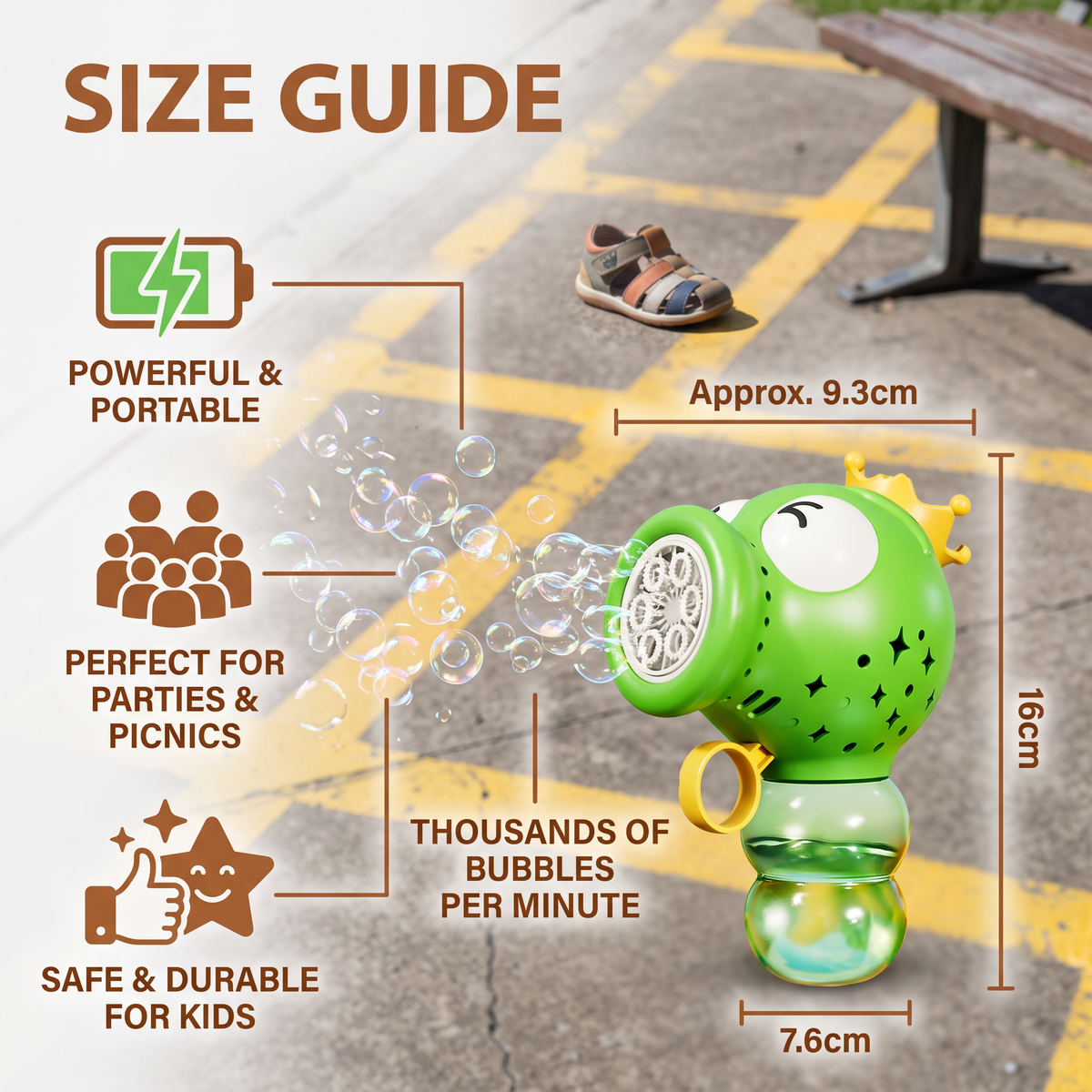 Cute Automatic Bubble Machine – Electric Bubble Blower for Kids