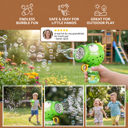 Cute Automatic Bubble Machine – Electric Bubble Blower for Kids