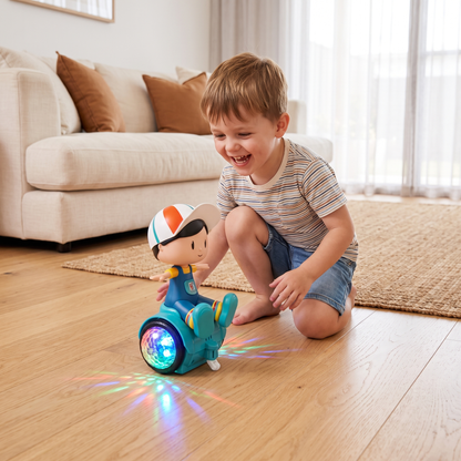 Interactive 360° Dancing Balance Toy with Lights & Music