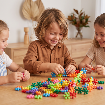 Montessori Plum Blossom Building Block Set