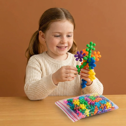 Montessori Plum Blossom Building Block Set