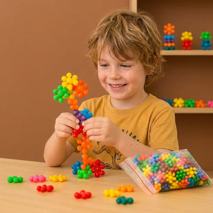 Montessori Plum Blossom Building Block Set