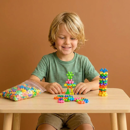 Montessori Plum Blossom Building Block Set