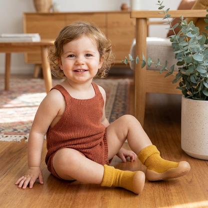 Warm Baby Walking Sock Shoes with Soft Non-Slip Soles