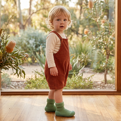 Warm Baby Walking Sock Shoes with Soft Non-Slip Soles