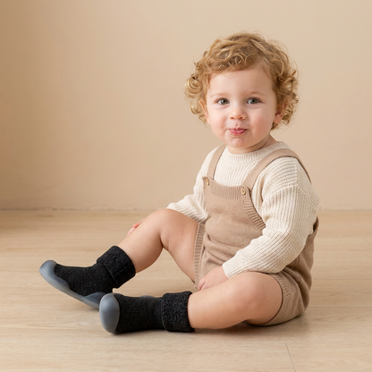 Warm Baby Walking Sock Shoes with Soft Non-Slip Soles
