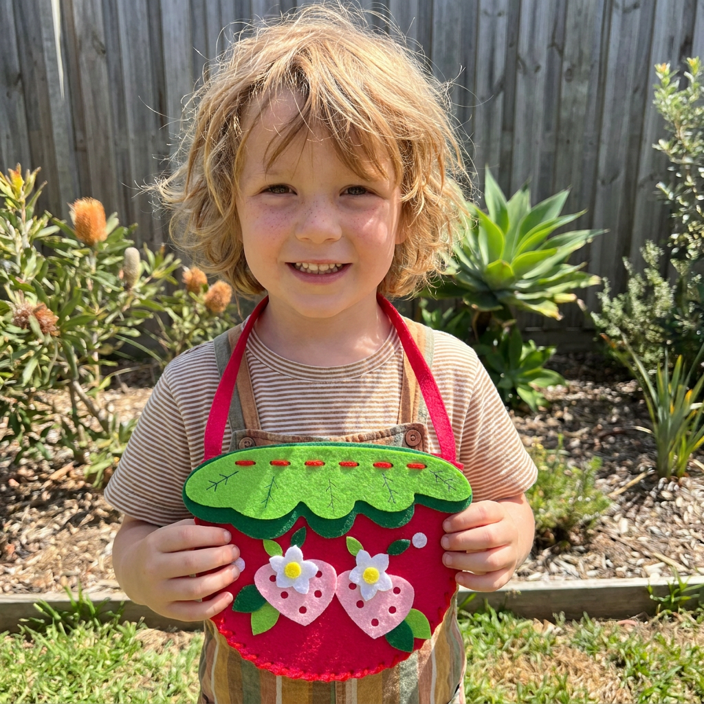 DIY Cute Felt Handbag Sewing Craft Kit for Kids