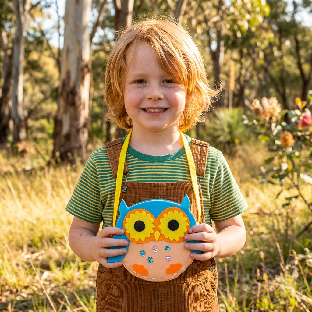 DIY Cute Felt Handbag Sewing Craft Kit for Kids
