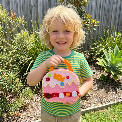 DIY Cute Felt Handbag Sewing Craft Kit for Kids