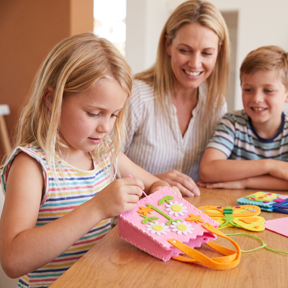 DIY Cute Felt Handbag Sewing Craft Kit for Kids
