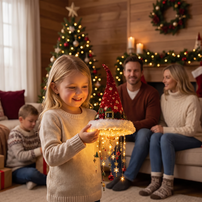 Christmas Santa Hat Lights with LED String Decorations