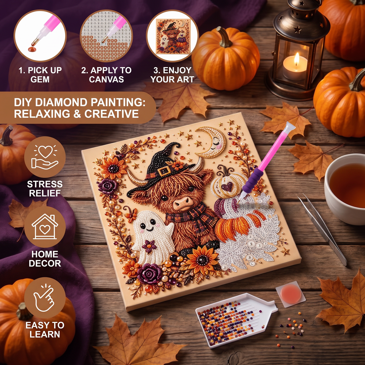 DIY Halloween Diamond Painting Kit