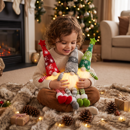 LED Light-Up Christmas Gnome Decorations