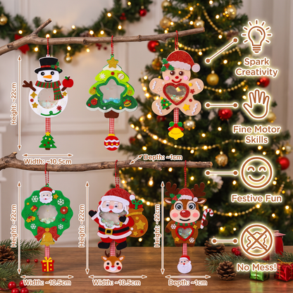 DIY Christmas Shaker Ornament Craft Kit for Kids