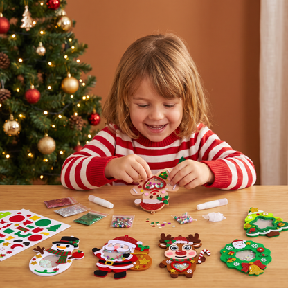 DIY Christmas Shaker Ornament Craft Kit for Kids
