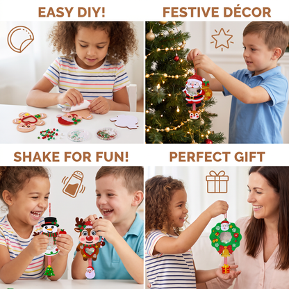 DIY Christmas Shaker Ornament Craft Kit for Kids