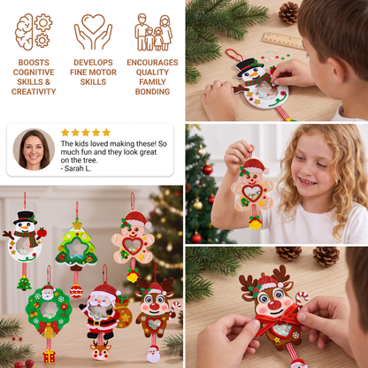DIY Christmas Shaker Ornament Craft Kit for Kids