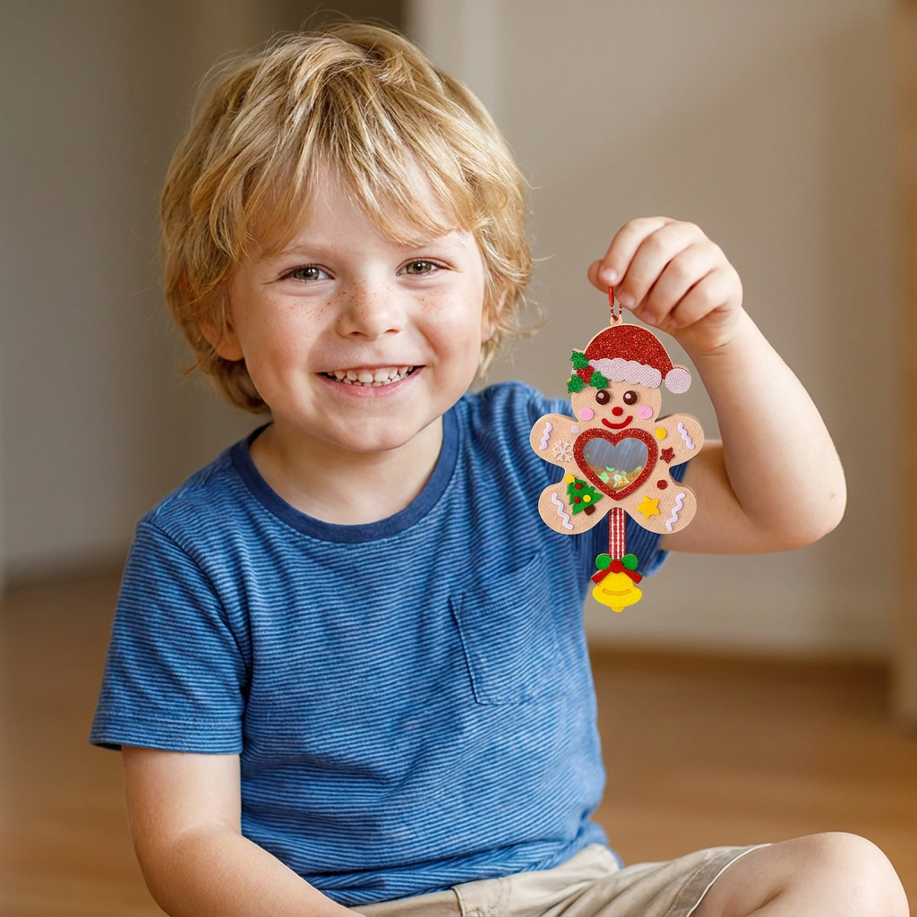 DIY Christmas Shaker Ornament Craft Kit for Kids