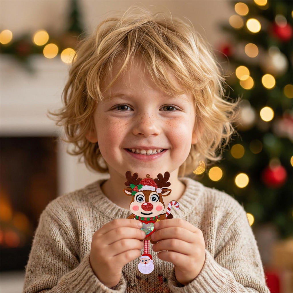 DIY Christmas Shaker Ornament Craft Kit for Kids