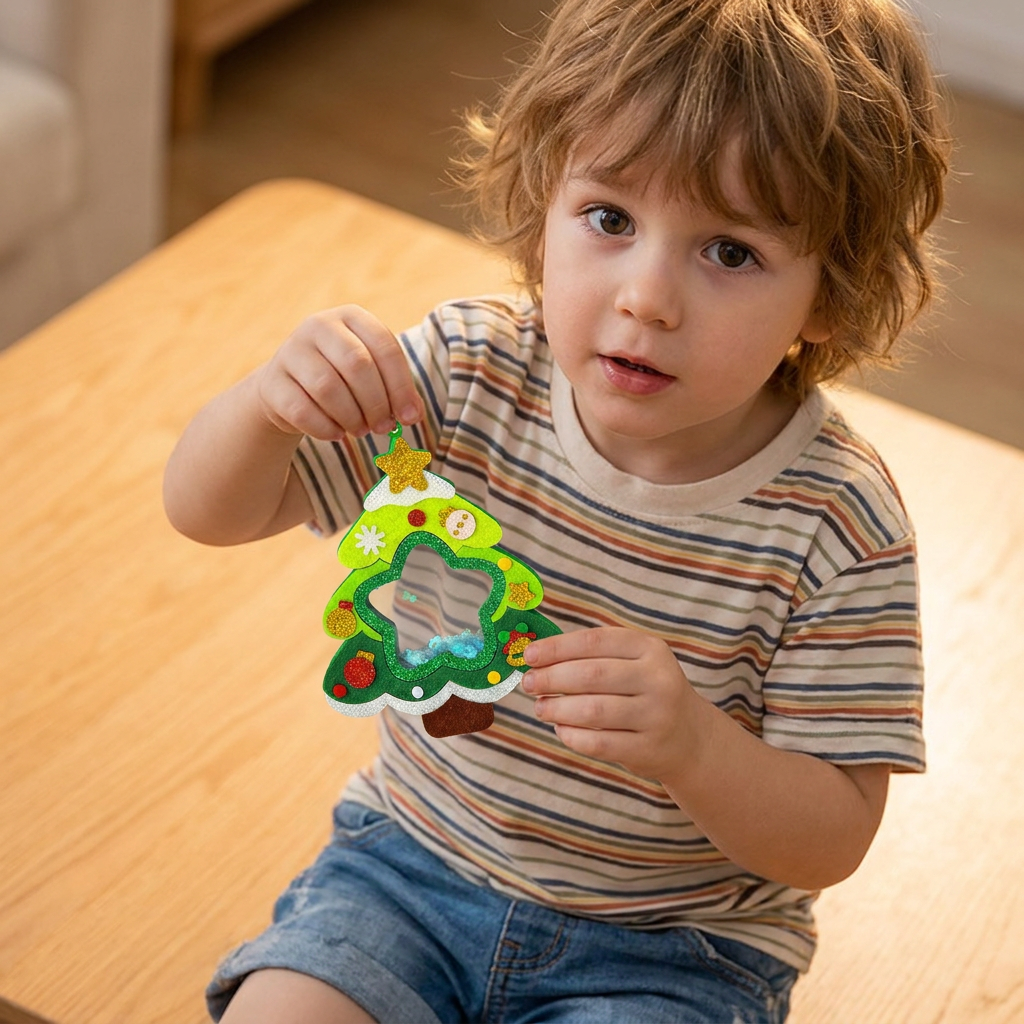 DIY Christmas Shaker Ornament Craft Kit for Kids