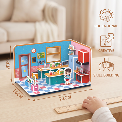 3D DIY Playroom Building Kit – Educational Puzzle & Craft Set